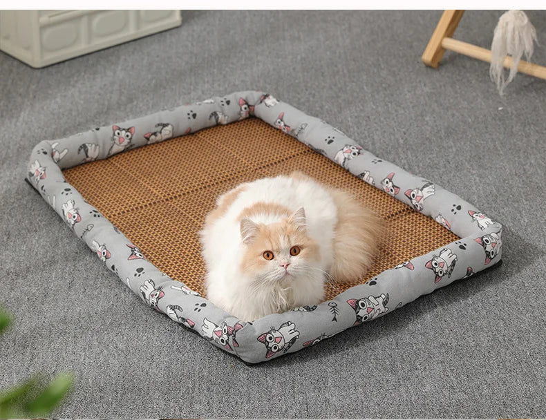 Mini cama de algodão para gatos e cães