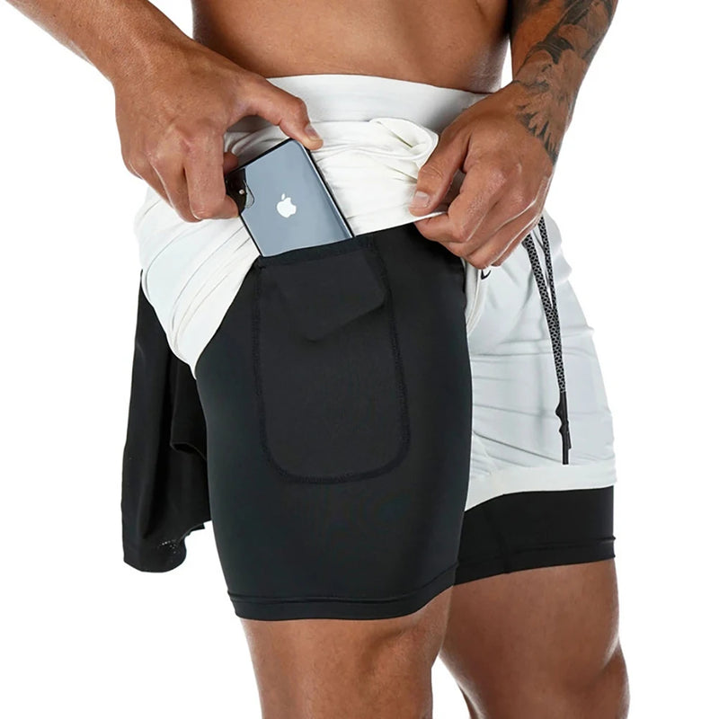 Shorts Air Effect Para Treino 2 em 1 Anti-Roubo